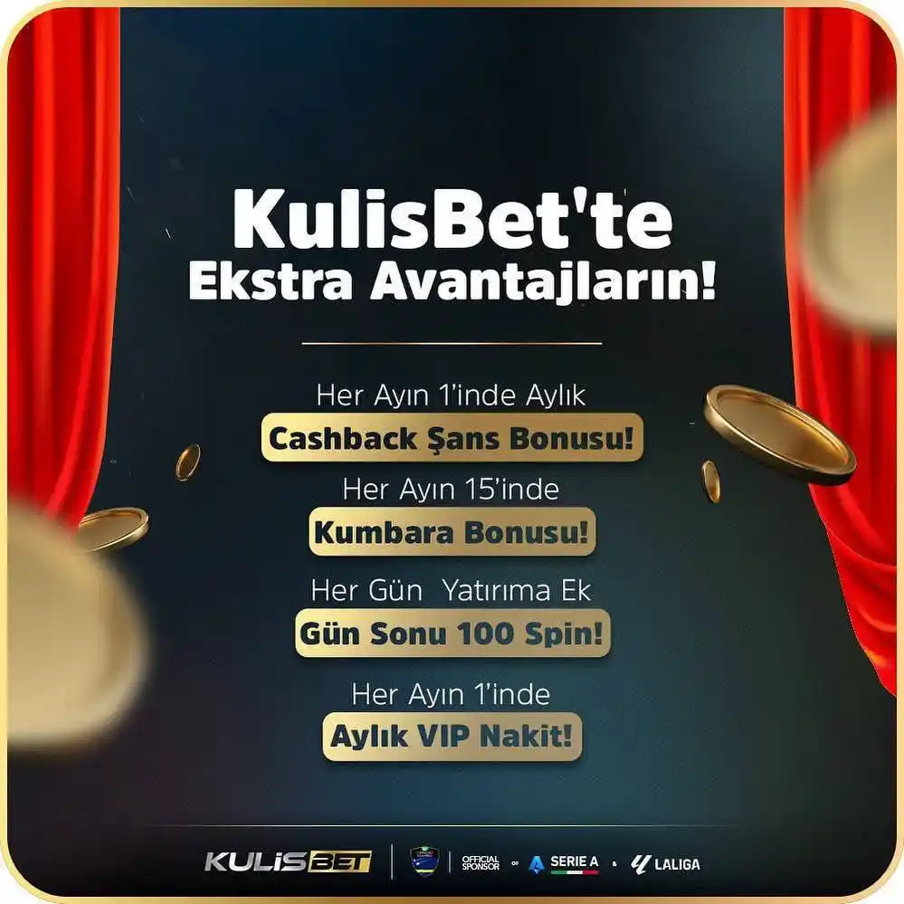 Image from KULİS: K U L İ S B E T‘ TE FIRSAT BİTMEZ! 🔔HER AYIN 1'İNDE AYLIK CASHBACK Ş...