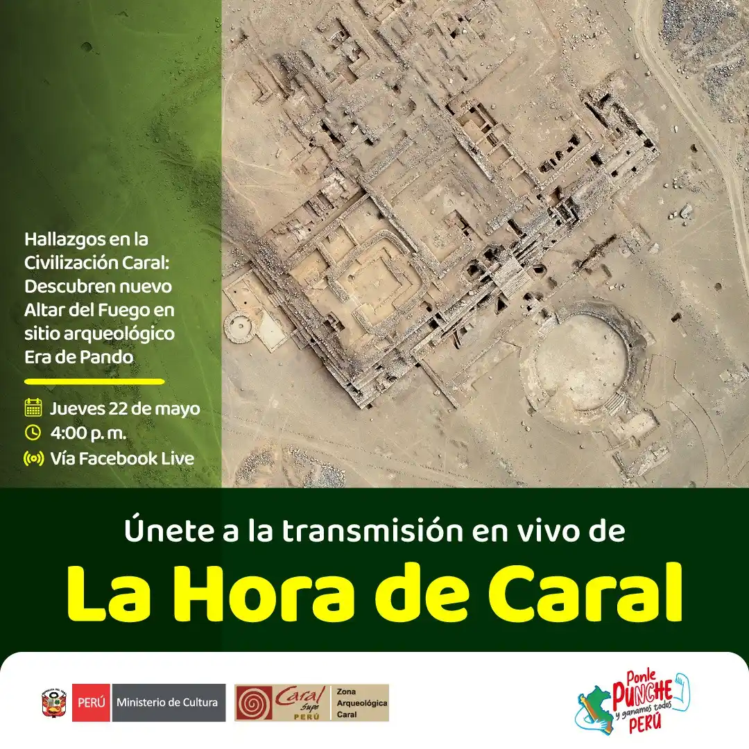 Image from Zona Arqueológica Caral: 📢 No te pierdas un nuevo episodio de La Hora de Caral. Conoceremos un...