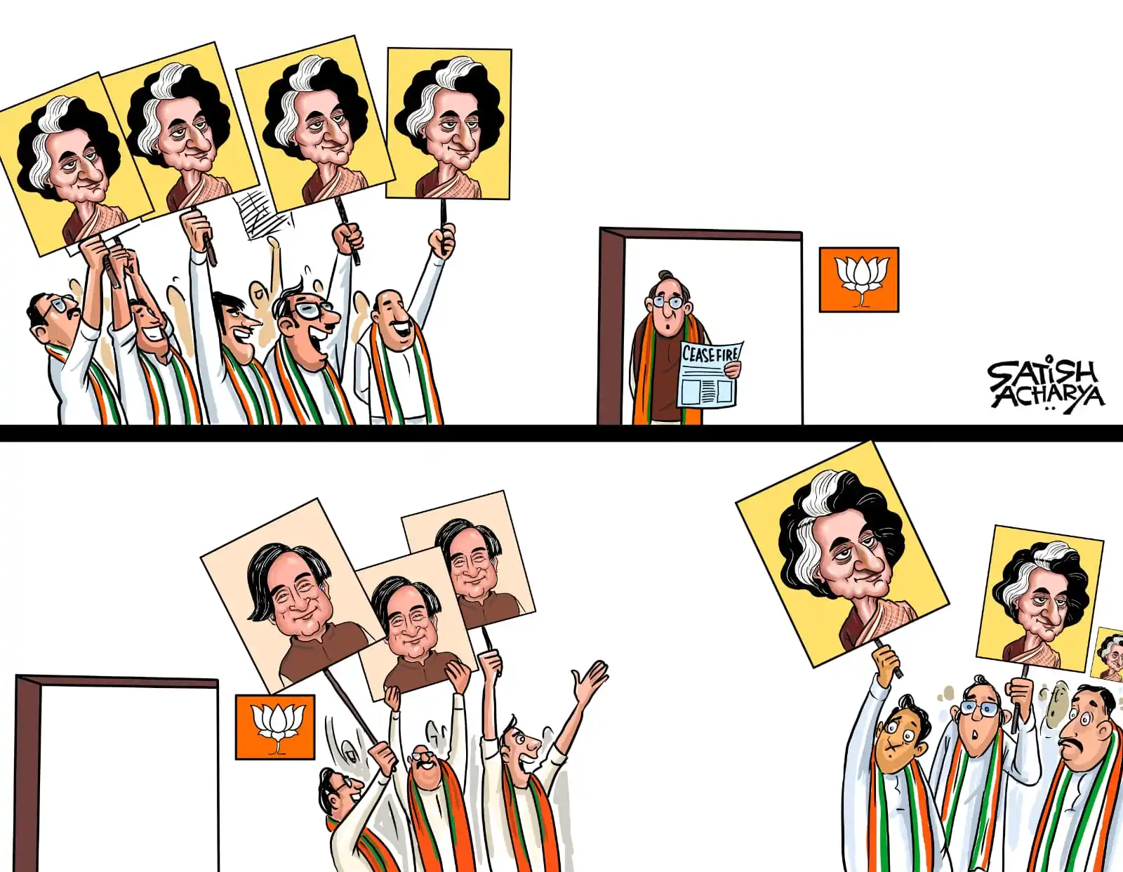 Image from Cartoonist Satish Acharya: Poster boy! <a class="text-blue-500 hover:underline cursor-pointer" hr...