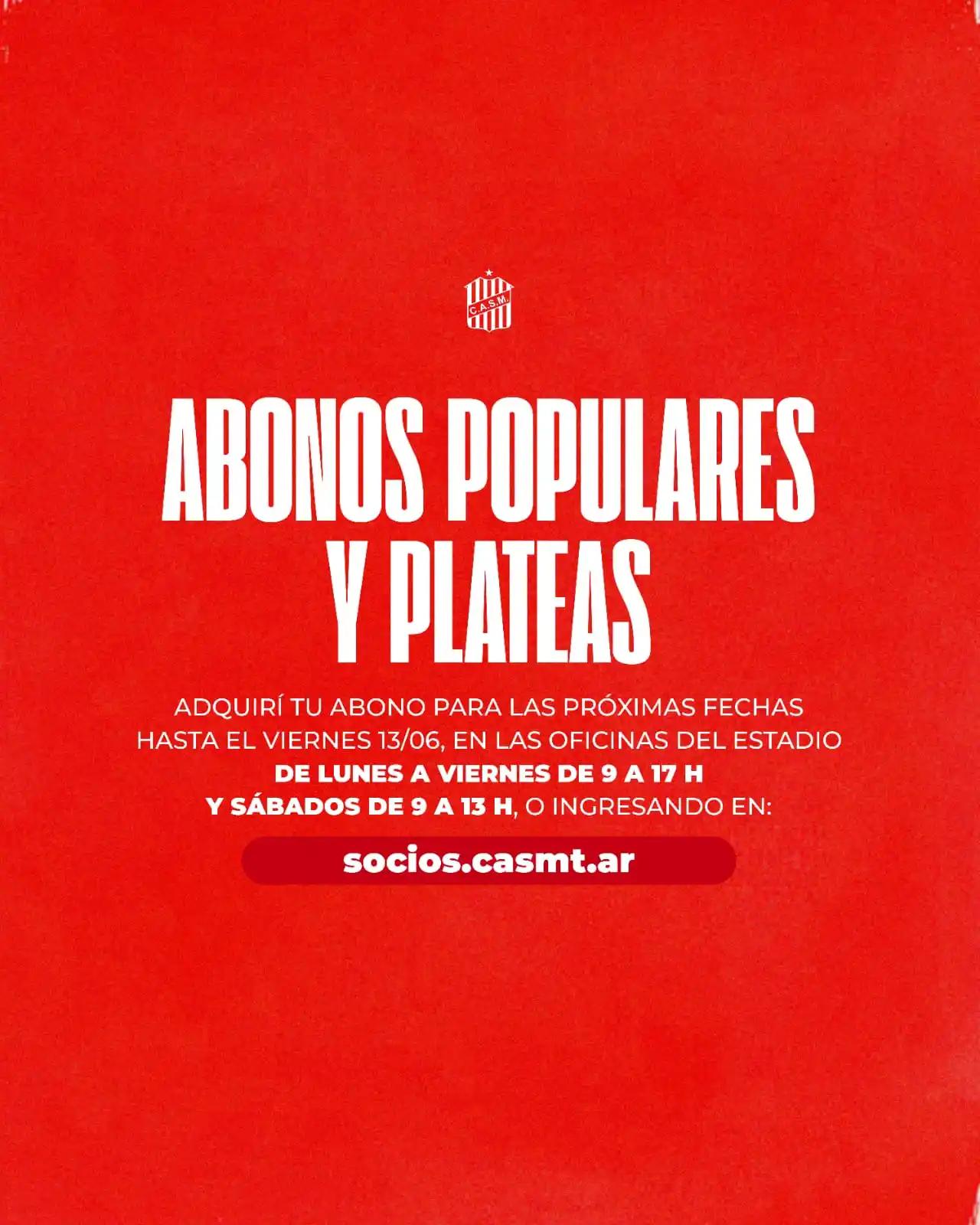 Image from San Martín de Tucumán: 🔴⚪ <a class="text-blue-500 hover:underline cursor-pointer" href="/has...