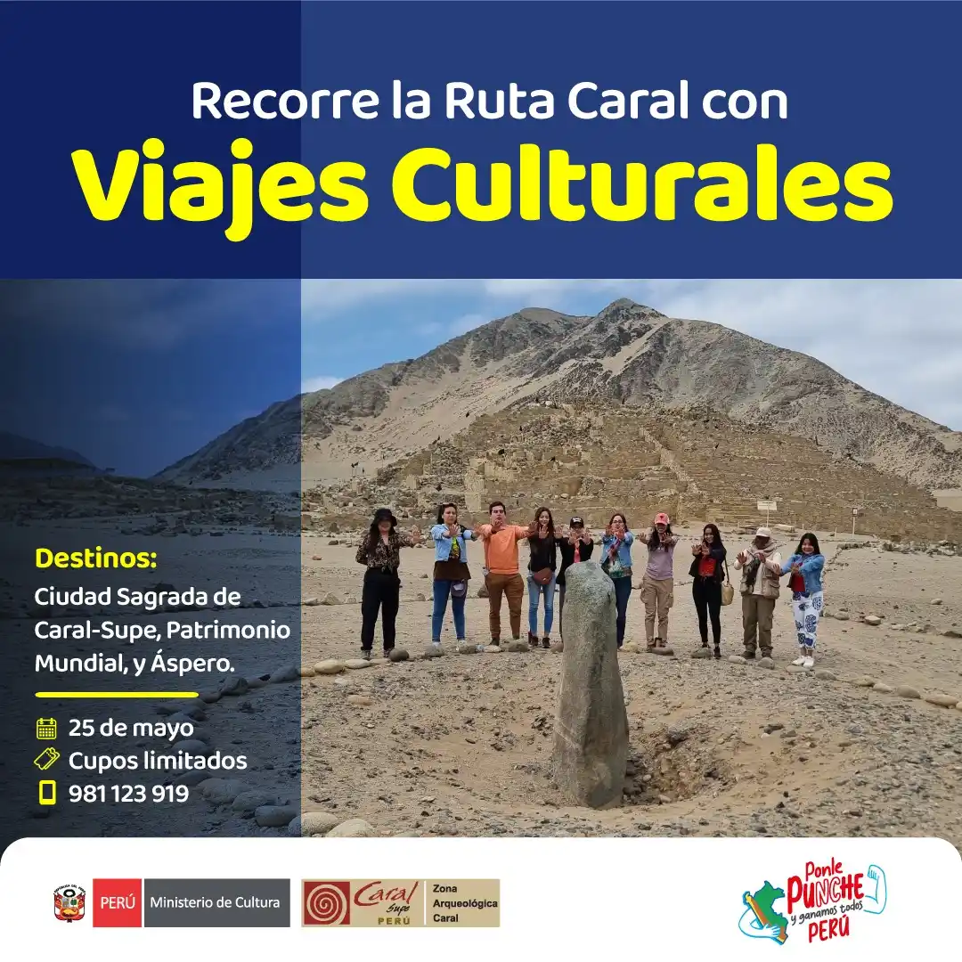 Image from Zona Arqueológica Caral: 🎒 ¡Últimos cupos para este Viaje Cultural imperdible! Recorre la Ciu...