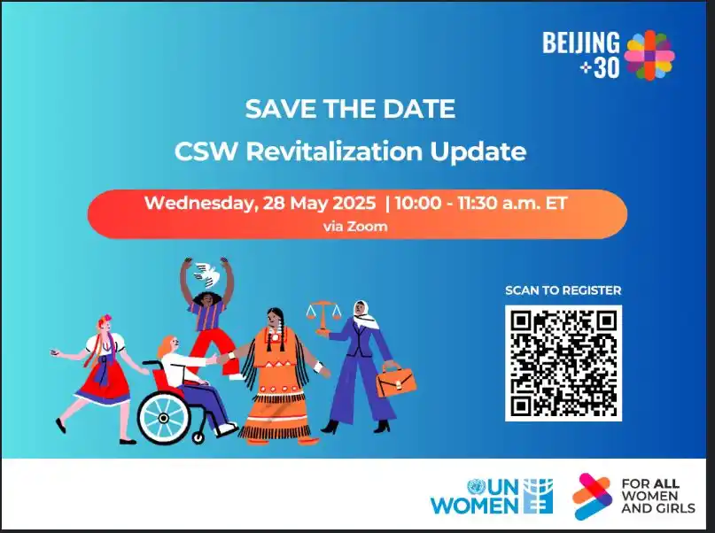 Image from I AM LADY B BLESS: UN Women & Civil Society 5th Meeting on Beijing+30 You are kindly inv...