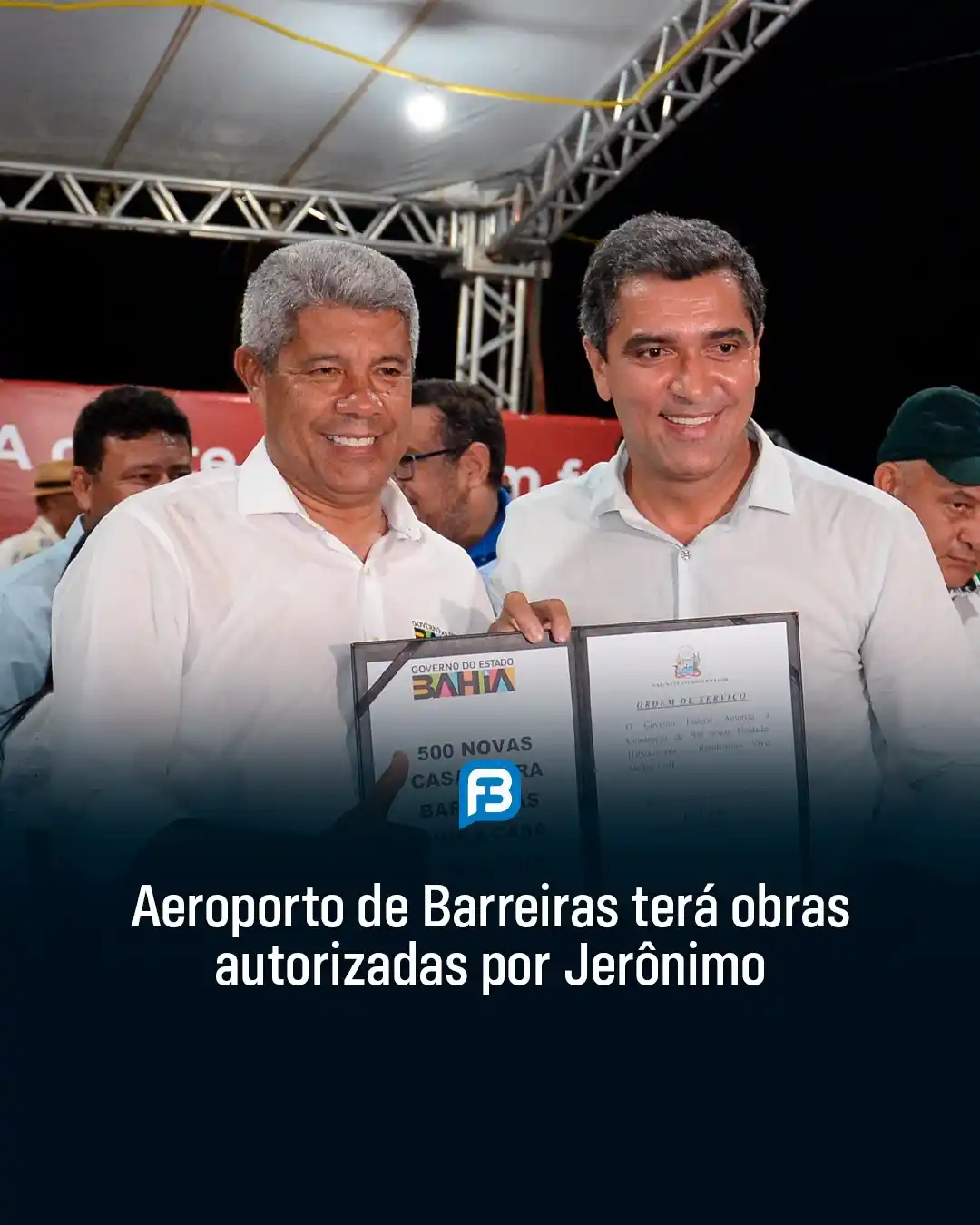 Image from Fala Barreiras, Portal de Notícias: *AEROPORTO DE BARREIRAS TERÁ OBRAS AUTORIZADAS POR JERÔNIMO* _Prefeito...