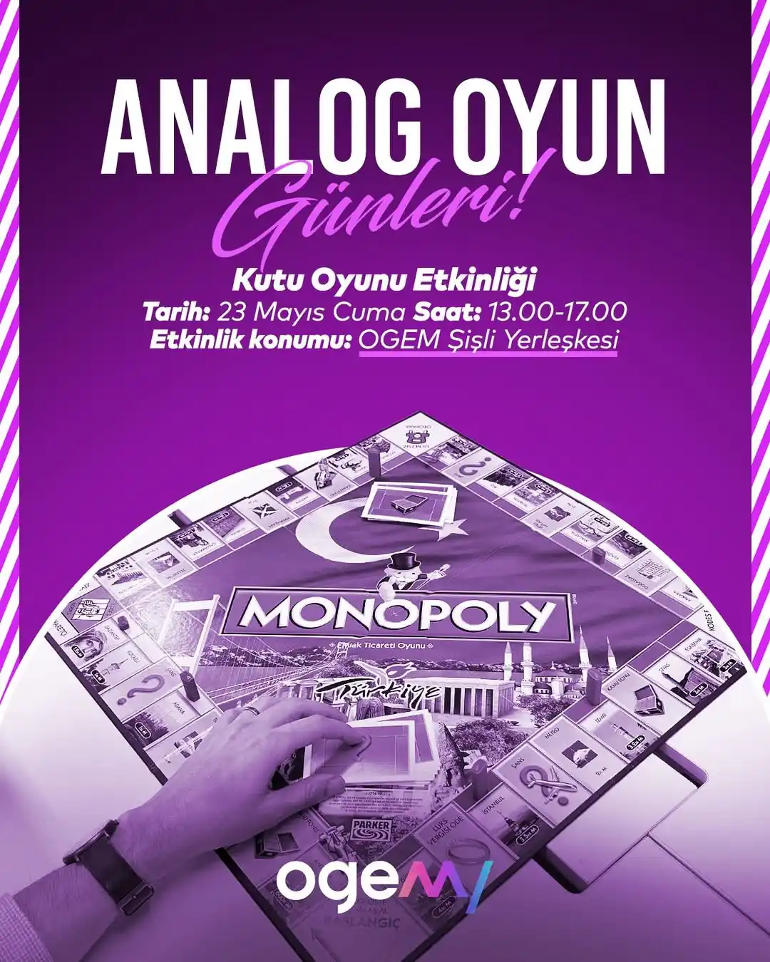 Image from Oyun Sektörü Etkinlikleri (OSE): 🎲 Analog Oyun Akşamları 📆 23 Mayıs 2025 - 1:00 PM (GMT+3) 📍 OGEM Şi...