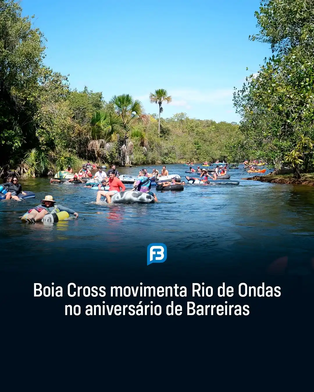 Image from Fala Barreiras, Portal de Notícias: *BOIA CROSS MOVIMENTA RIO DE ONDAS NO ANIVERSÁRIO DE BARREIRAS* _Boia ...