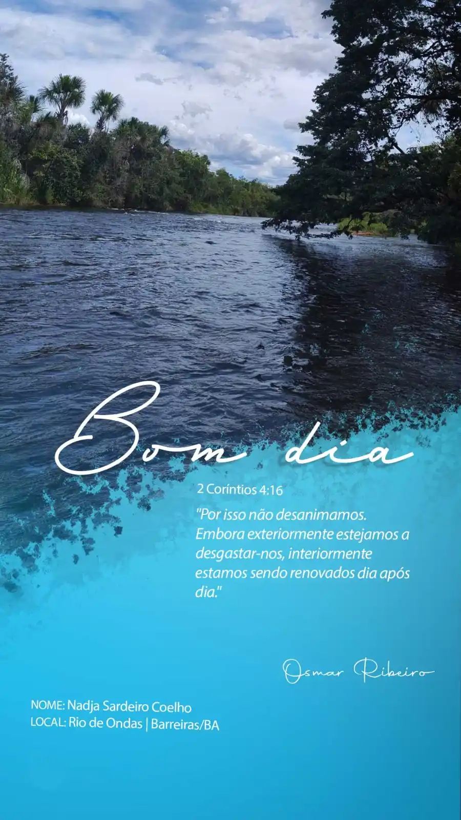 Image from Fala Barreiras, Portal de Notícias: *Bom dia!* _Neste sábado, mesmo que o corpo se canse, renove sua alma ...