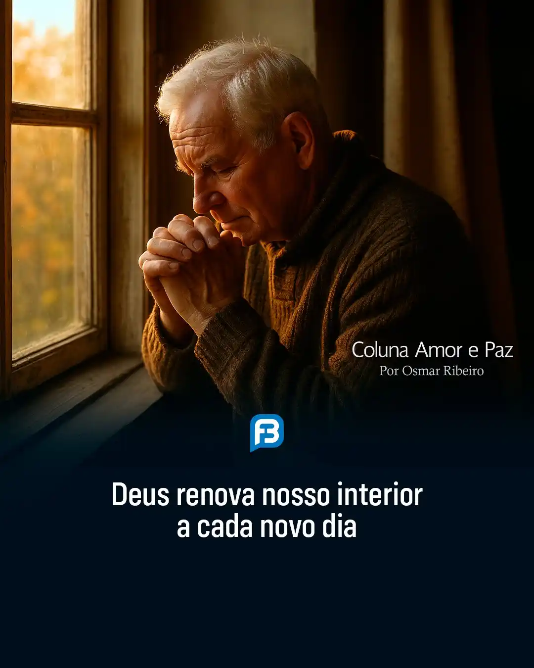 Image from Fala Barreiras, Portal de Notícias: *DEUS RENOVA NOSSO INTERIOR A CADA NOVO DIA* _Deus renova nosso interi...