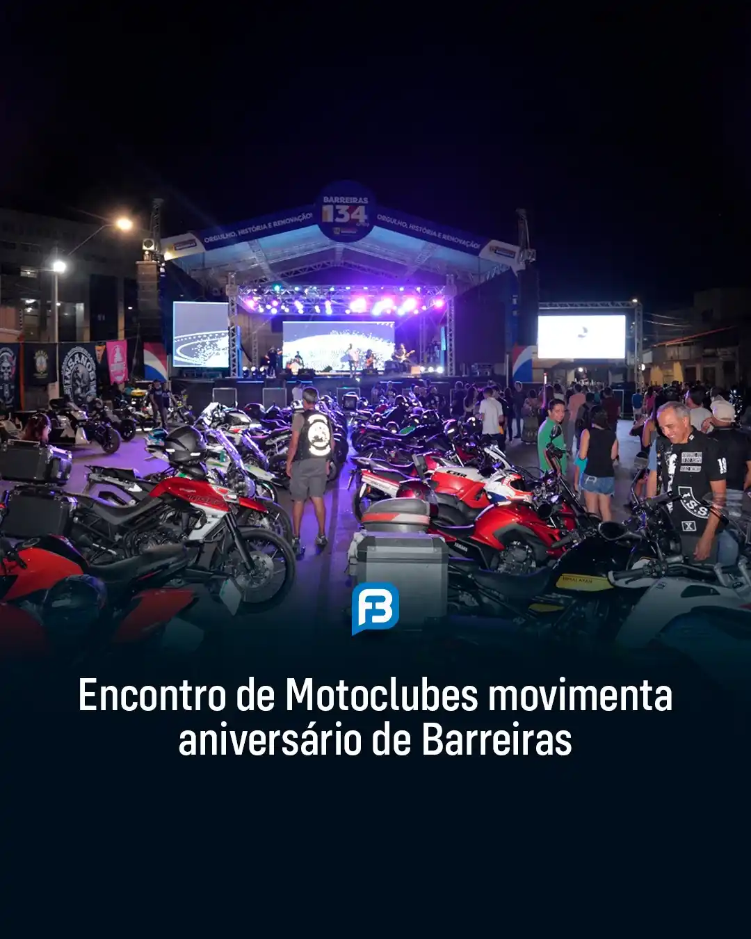 Image from Fala Barreiras, Portal de Notícias: *ENCONTRO DE MOTOCLUBES MOVIMENTA ANIVERSÁRIO DE BARREIRAS* _Encontro ...