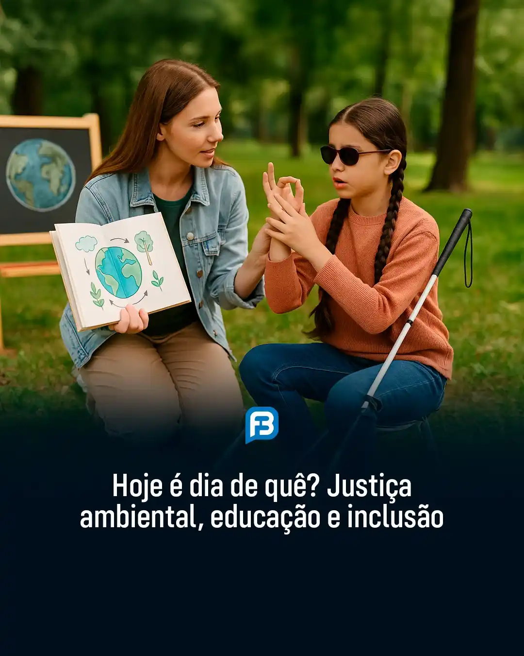 Image from Fala Barreiras, Portal de Notícias: *HOJE É DIA DE QUÊ? JUSTIÇA AMBIENTAL, EDUCAÇÃO E INCLUSÃO* _Nesta ter...