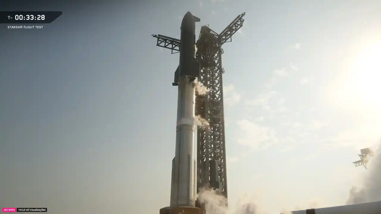 Image from Starship News | Por Arion Science: Imagens direto da SpaceX! Ambos veículos estão sendo abastecidos e tu...