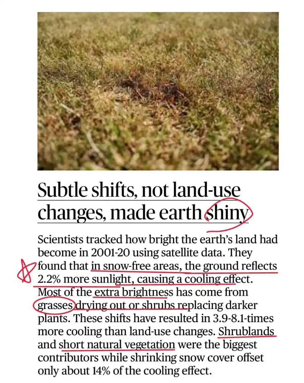 Image from UPSC mapping UPSC UPSC UPPSC MPPSC UPSC UPSC Upsc UPSC UPSC UPSC UPSC UPSC UPSC BPSC SSC CSAT UPSC™: In snow free areas, the ground reflects 2.2% more sunlight, causing co...