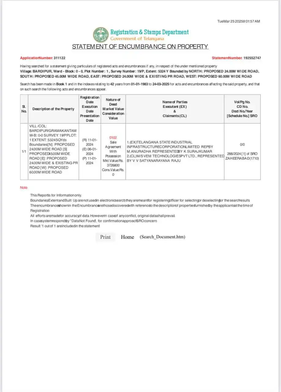 Image from Sai plotify - Your Trusted Realestate Advisor : Land Allocation For Vem Tech @ Zaheerabad NIMZ by Congress Govt ....