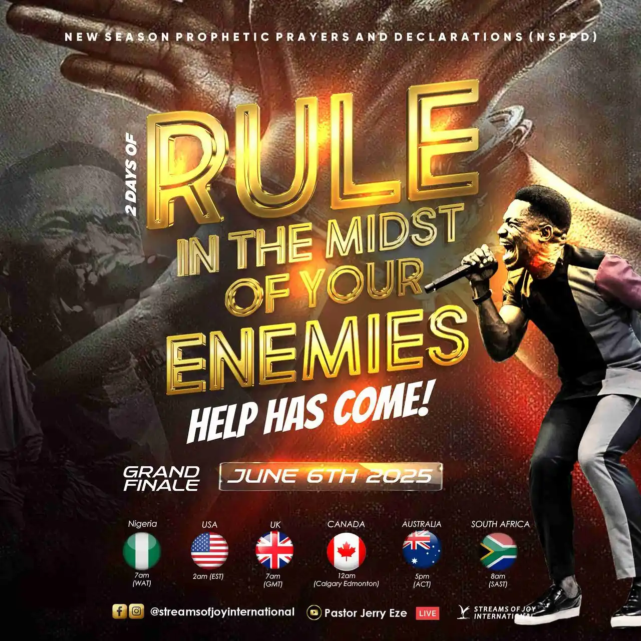 Image from Pastor Jerry Eze: 💥NSPPDIANS, RULE IN THE MIDST OF THAT NEGATIVITY! 💥TOMORROW IS THE L...