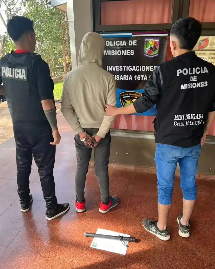 Image from El Misionerismo: *Rápido accionar policial permitió detener a uno de los autores del at...