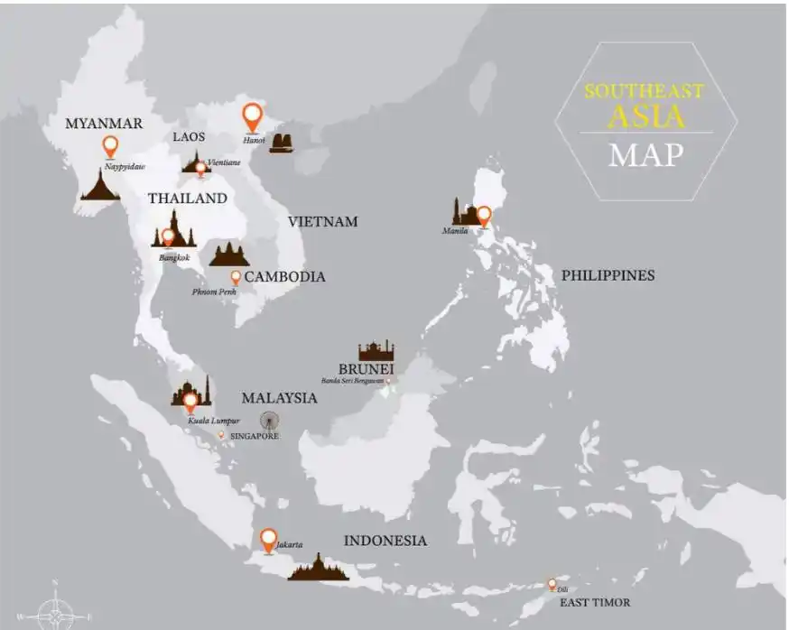 Image from UPSC mapping UPSC UPSC UPPSC MPPSC UPSC UPSC Upsc UPSC UPSC UPSC UPSC UPSC UPSC BPSC SSC CSAT UPSC™: 🔆SOUTH EAST ASIA South East Asia is divided into 2 parts: 📍 1. MAI...