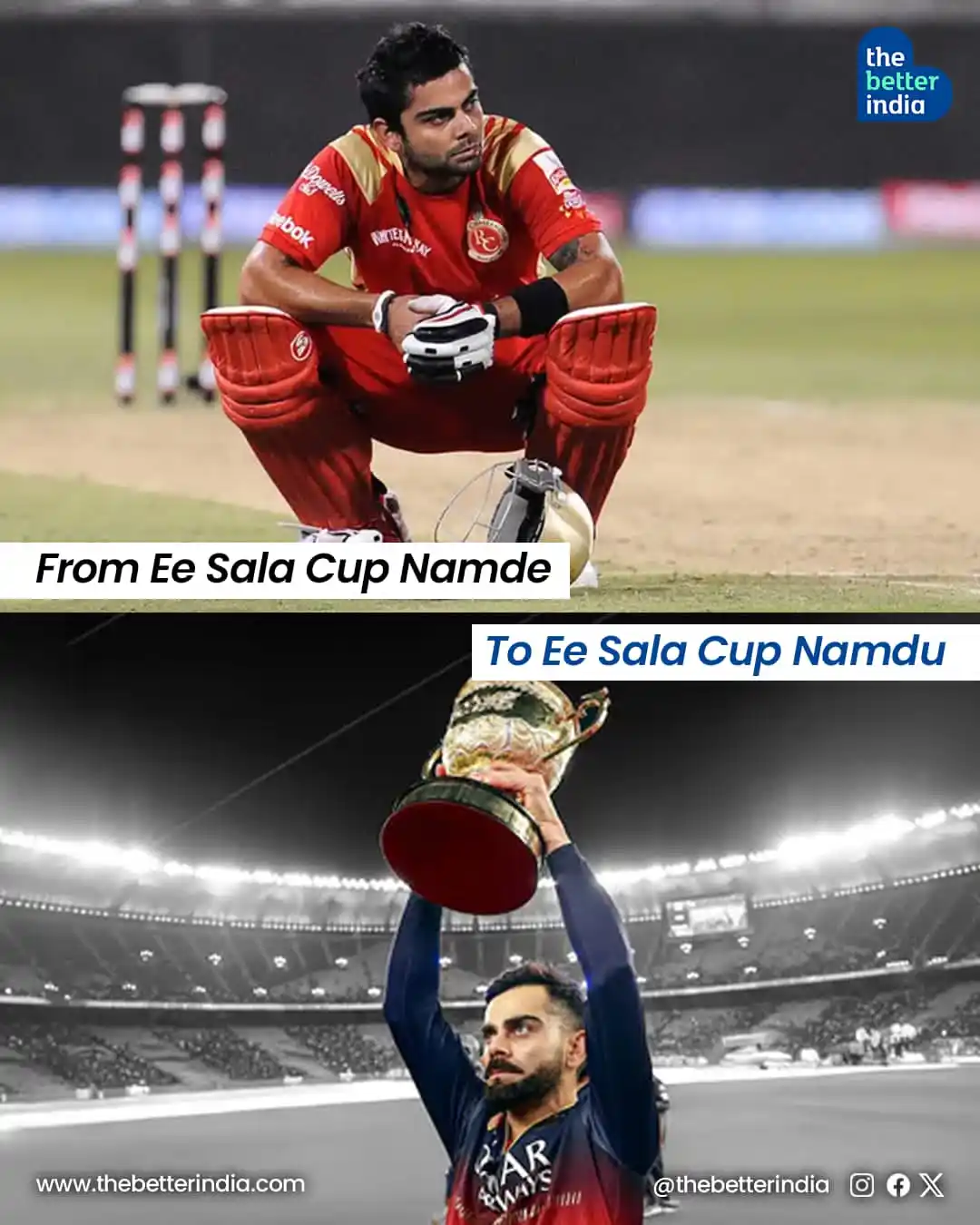 Image from The Better India: 18 years. 259 innings. 8661 runs. HIGHEST RUN-GETTER IN IPL HISTORY. ...