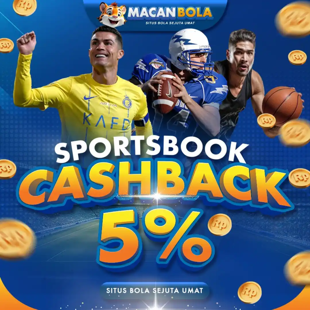 Image from MACANBOLA NEWS: BONUS CASHBACK SPORTBOOK PERIODE 05 - 08 JUNI 2025 SELESAI DIBAGIKAN !...
