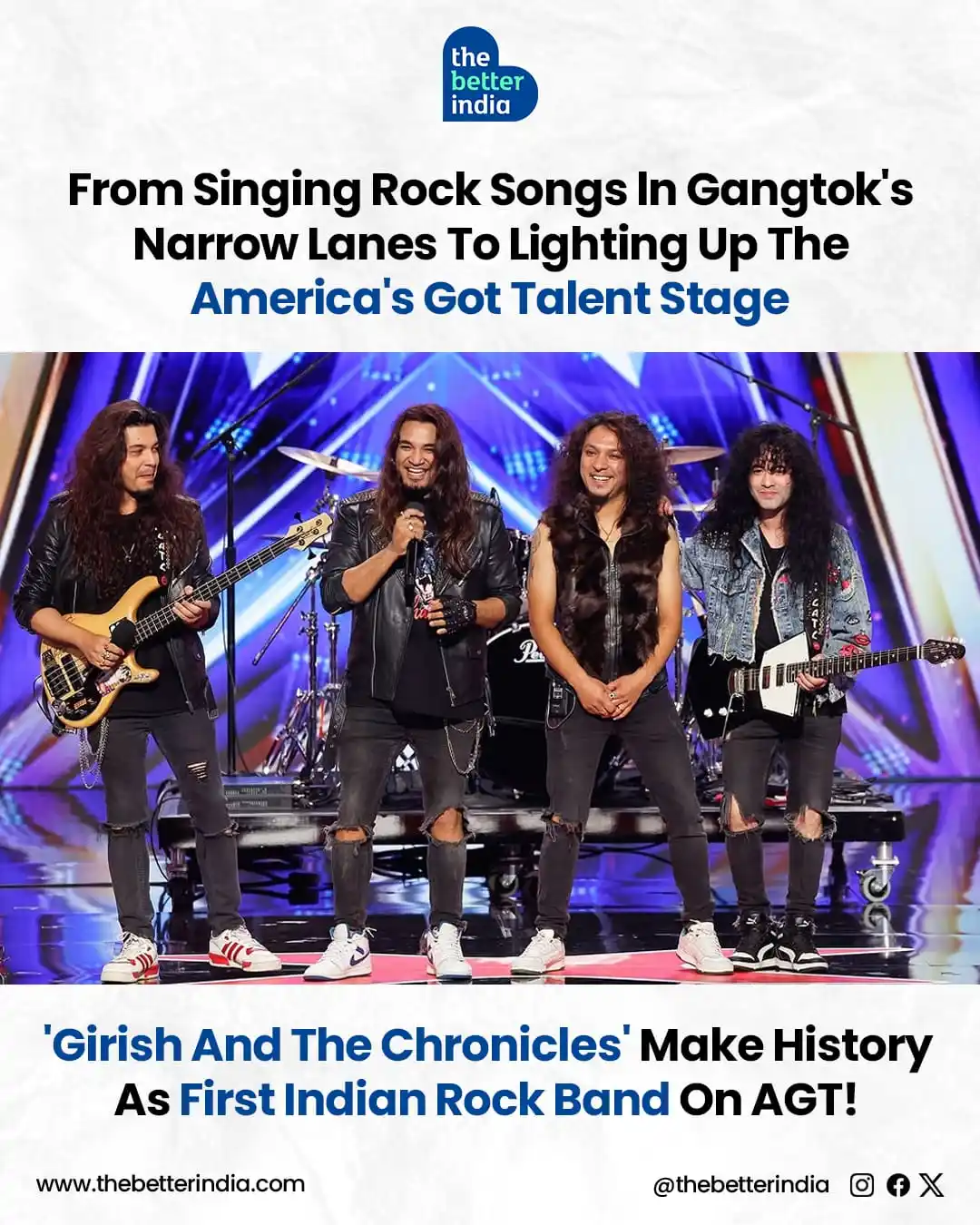 Image from The Better India: From Gangtok’s narrow lanes to America’s Got Talent, Girish and The Ch...