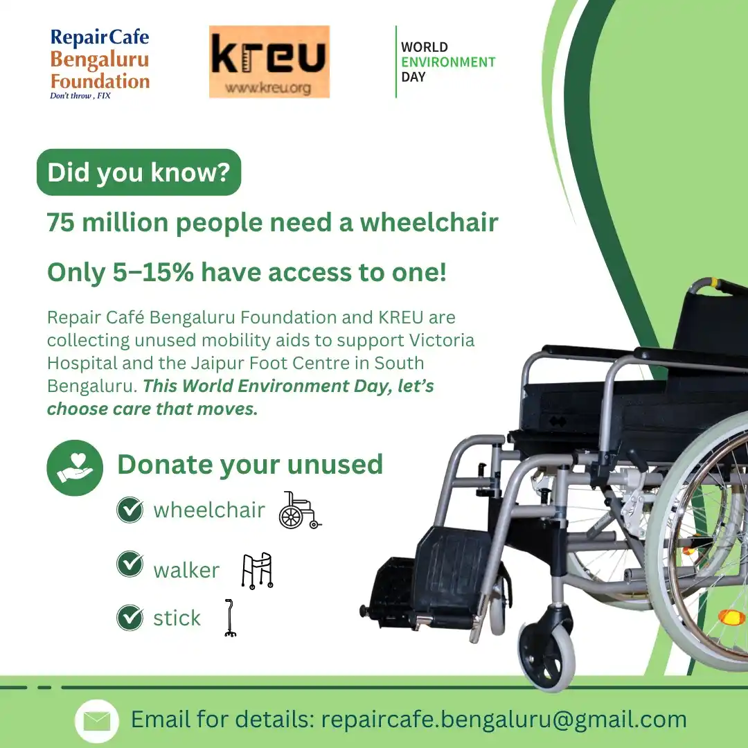 Image from Citizen Matters - Civic updates for the Active Citizen: ♿ *Got an unused wheelchair, walker, or walking stick at home?*   🌍 T...