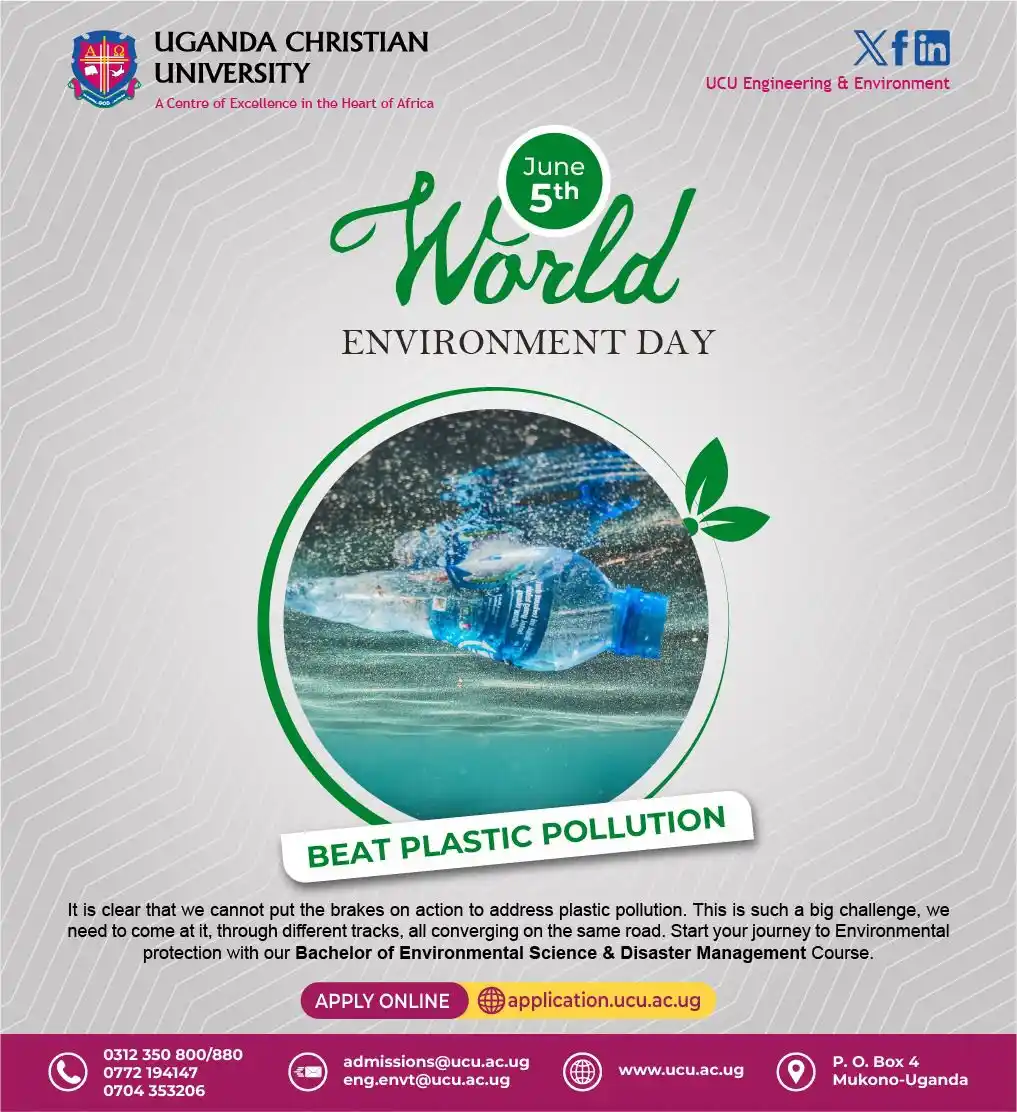 Image from UCU - Faculty of Engineering, Design & Technology: It is clear that we cannot put the brakes on action to address plastic...
