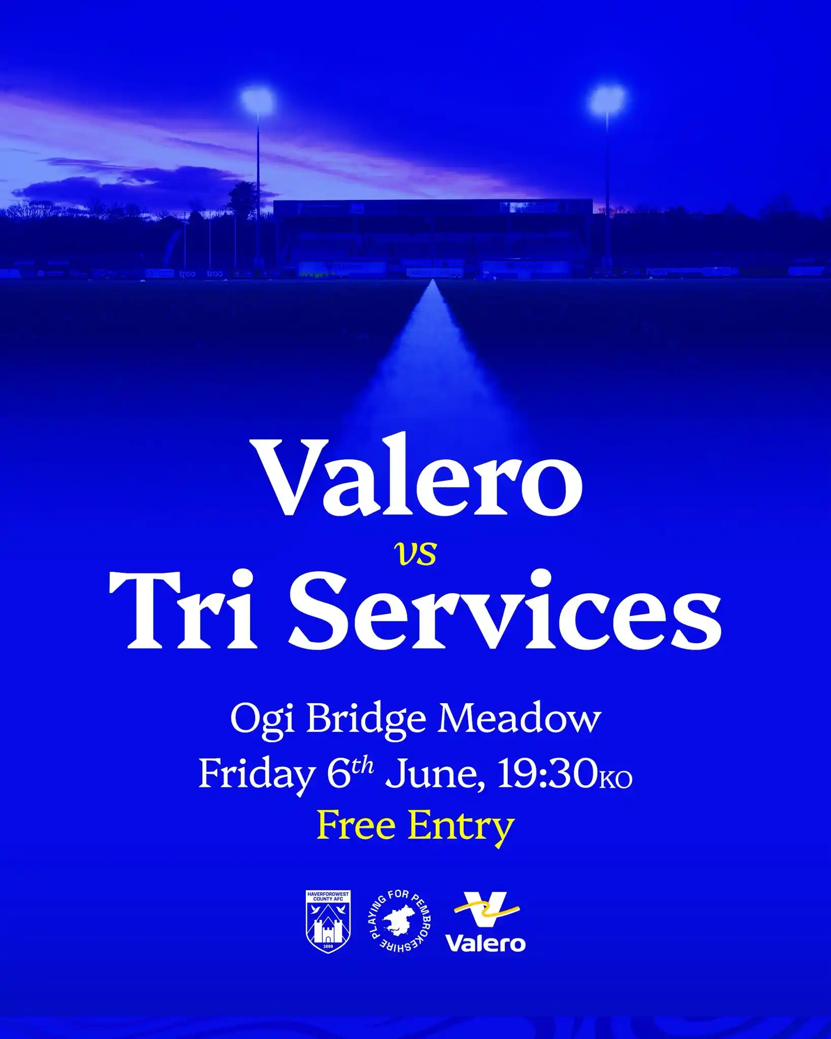 Image from Haverfordwest County AFC: We’re looking forward to hosting this year’s Valero game at the Ogi Br...
