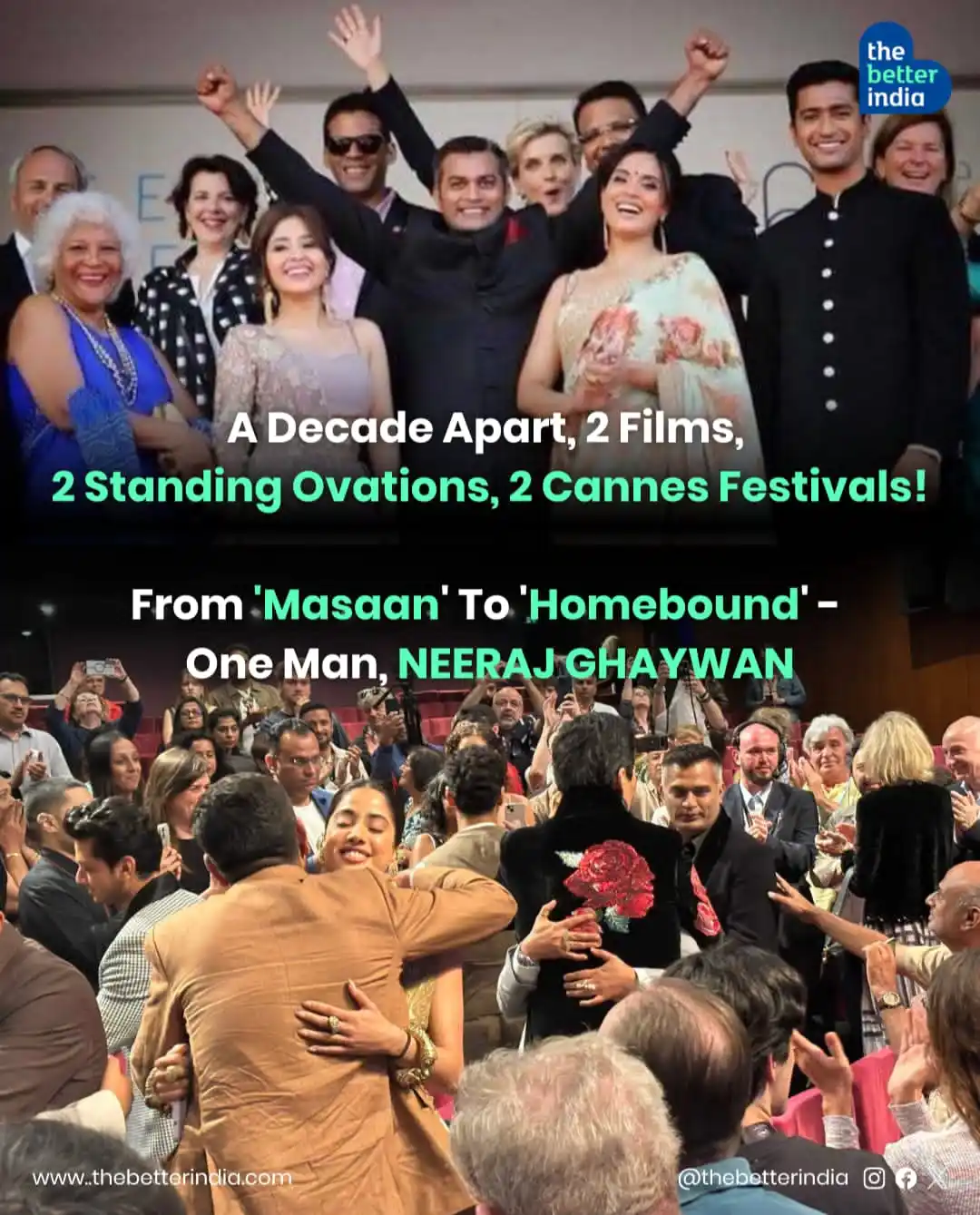 Image from The Better India: What are the odds? One filmmaker. Two unforgettable stories. A decad...