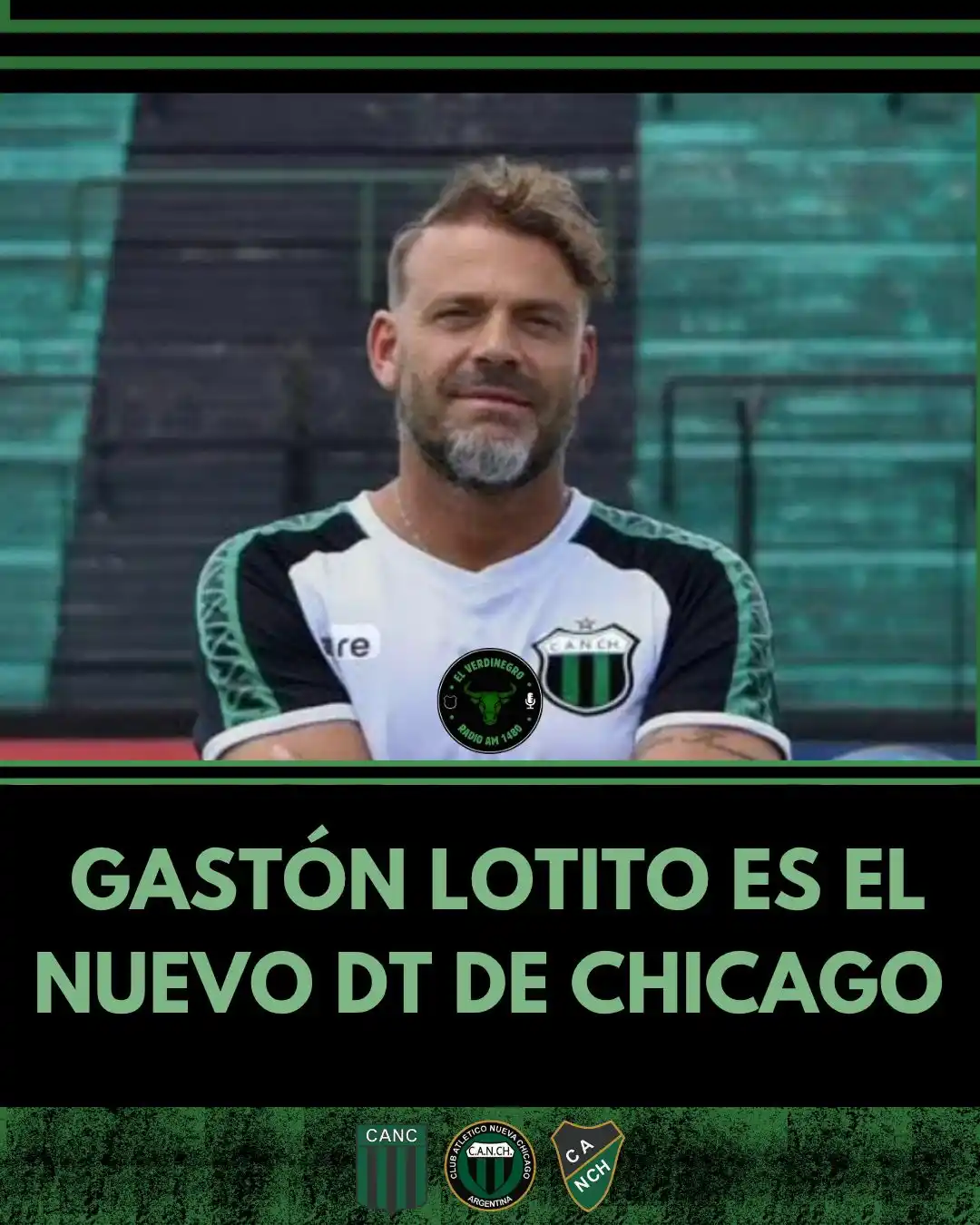 Image from El Verdinegro : ⚽️ ATENCIÓN ⚽️ *NUEVO DT PARA EL VERDINEGRO* 👉 Gastón Lotito es el ...