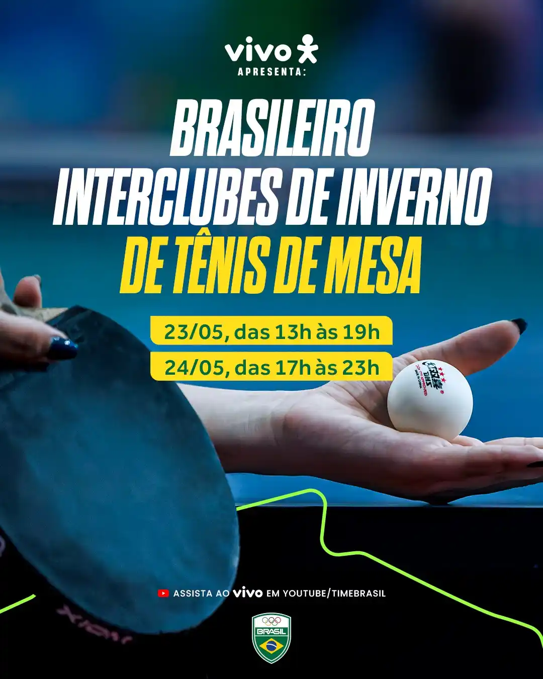 Image from Time Brasil/COB: BORA DE TÊNIS DE MESA? 🏓 Nesta sexta-feira, 23, começam as emoções d...