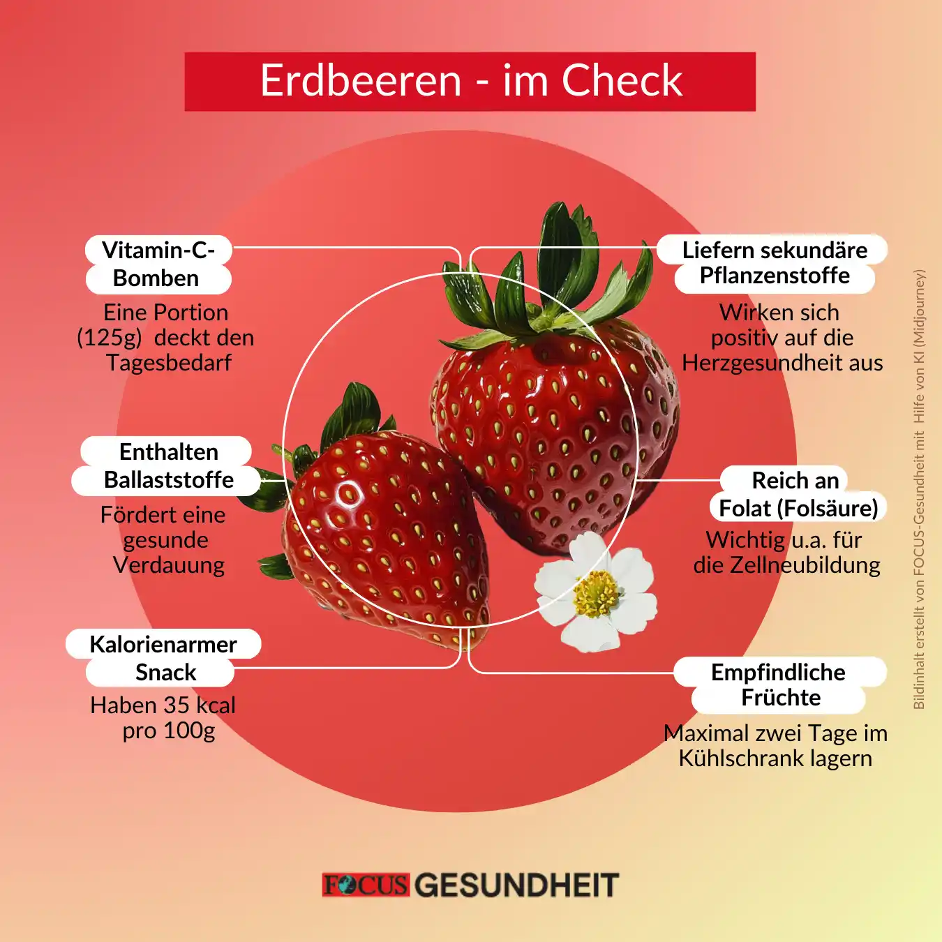Image from FOCUS Gesundheit : Erdbeeren sind nicht nur total lecker, sie sind auch kalorien- und zuc...
