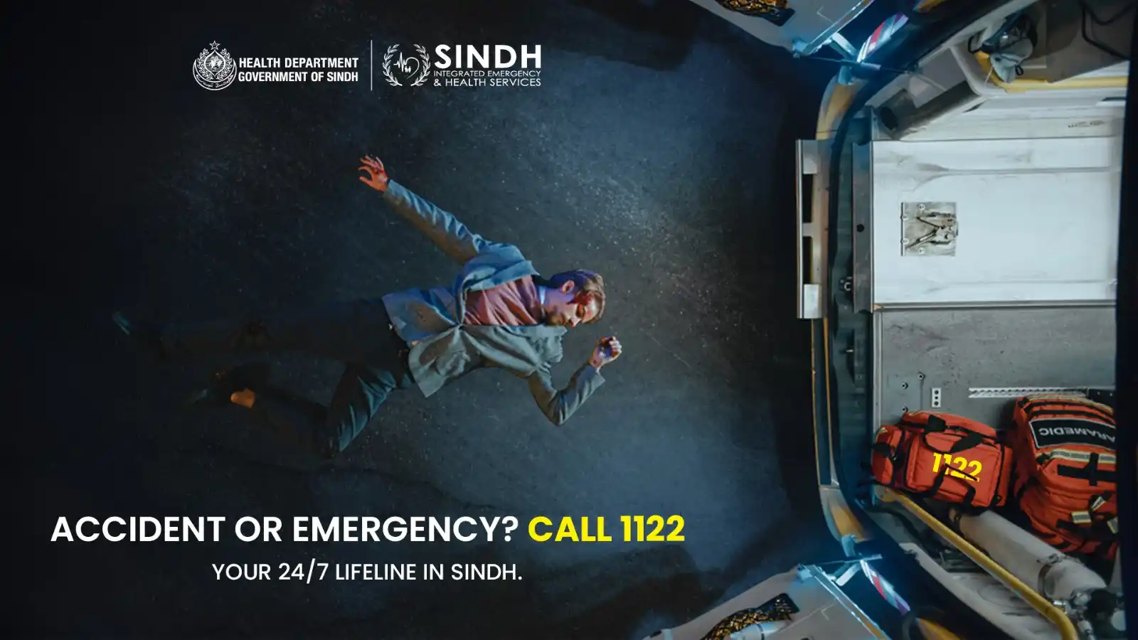 Image from Sindh Integrated Emergency & Health Services (SIEHS): Every second matters ⏱️. Every call saves a life ❤️. When lives are on...