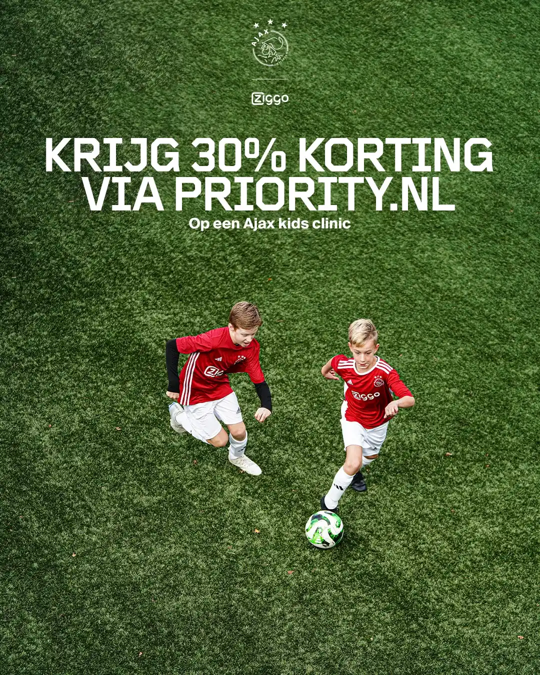 Image from AFC Ajax: Geef je kind de ultieme Ajax-ervaring! ⚪🔴⚪ 30% korting: ajax.ms/ajax...