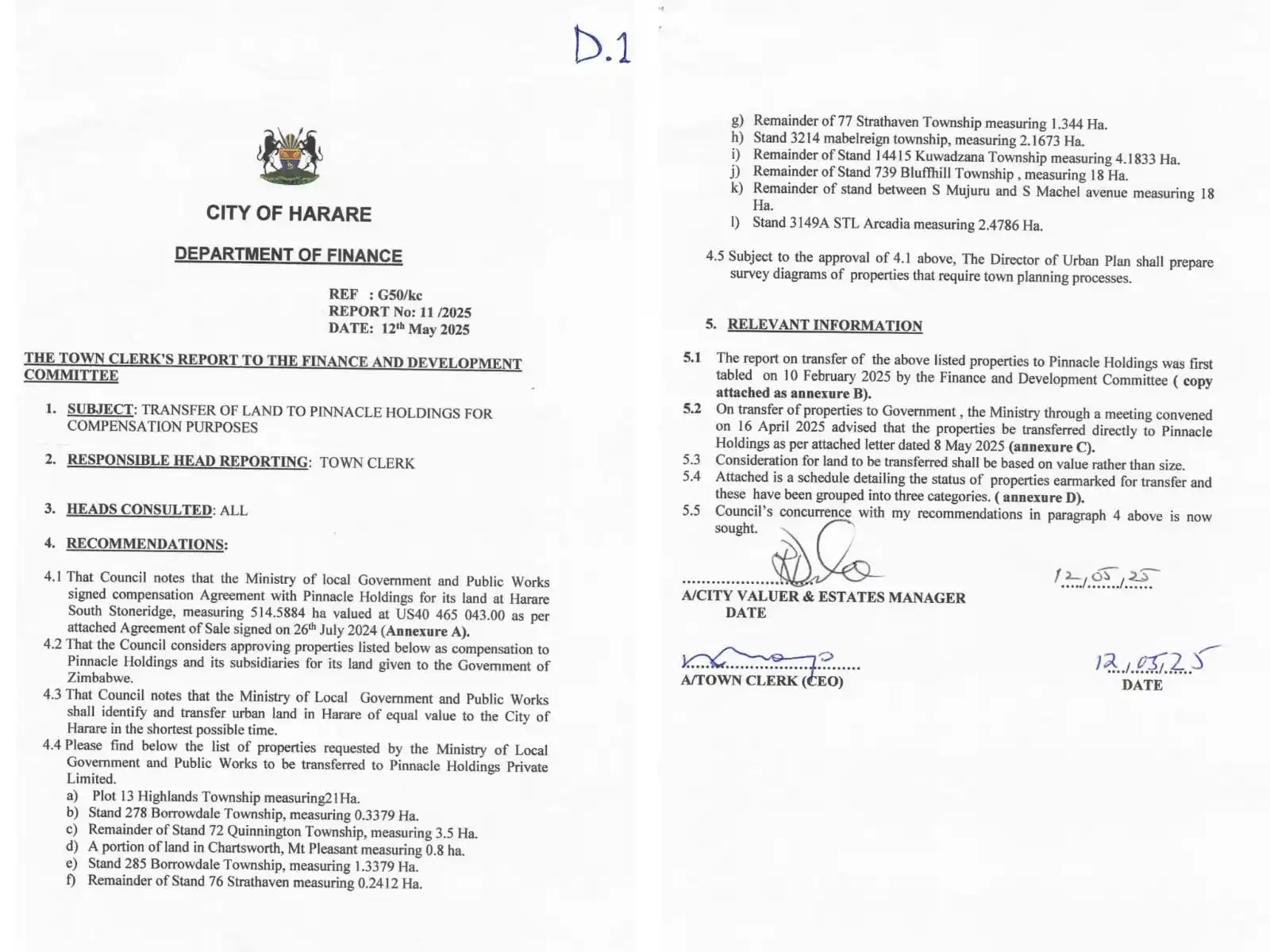 Image from Citizens Movement Radio: *Good afternoon Mayor Jacob Mafume* On what basis is ZANUPF’s Philip...