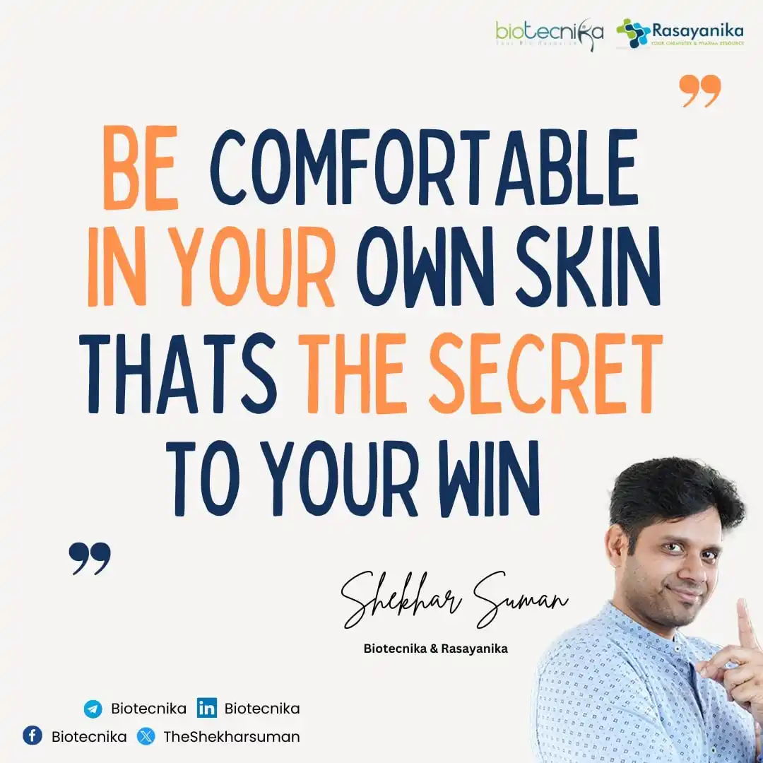 Image from Rasayanika - Latest Chemistry & Pharma Jobs: Good morning! 🌞 Remember, the key to success is to be comfortable in ...