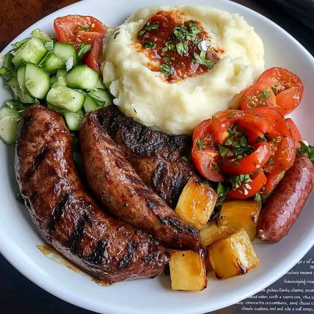 Image from Cooking & Baking Tips🇿🇼😋♡: *Grilled Meat Platter Recipe* *Ingredients:* _For the Meat & Sausage:...