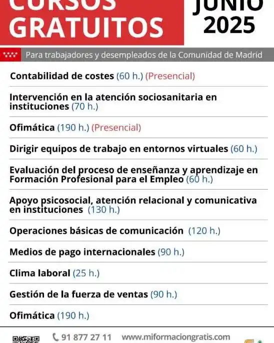 Image from CIDAJ INFORMACIÓN: Grupo Conforsa formación subvencionada. @miformaciongratis 🎯 La of...