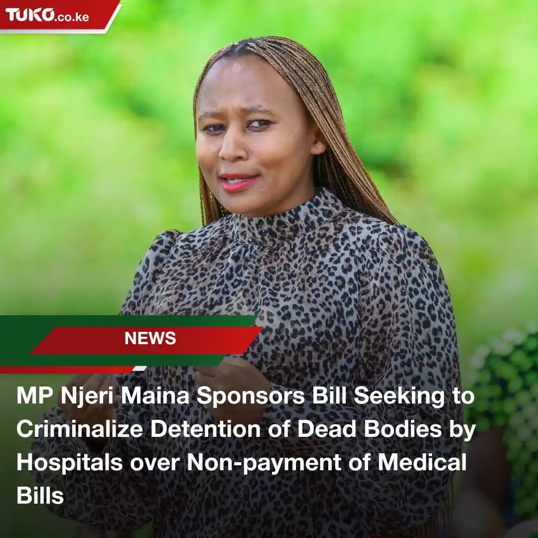 Image from TUKO.co.ke: 🤔 Kirinyaga Woman Representative Njeri Maina sponsors the The Health ...