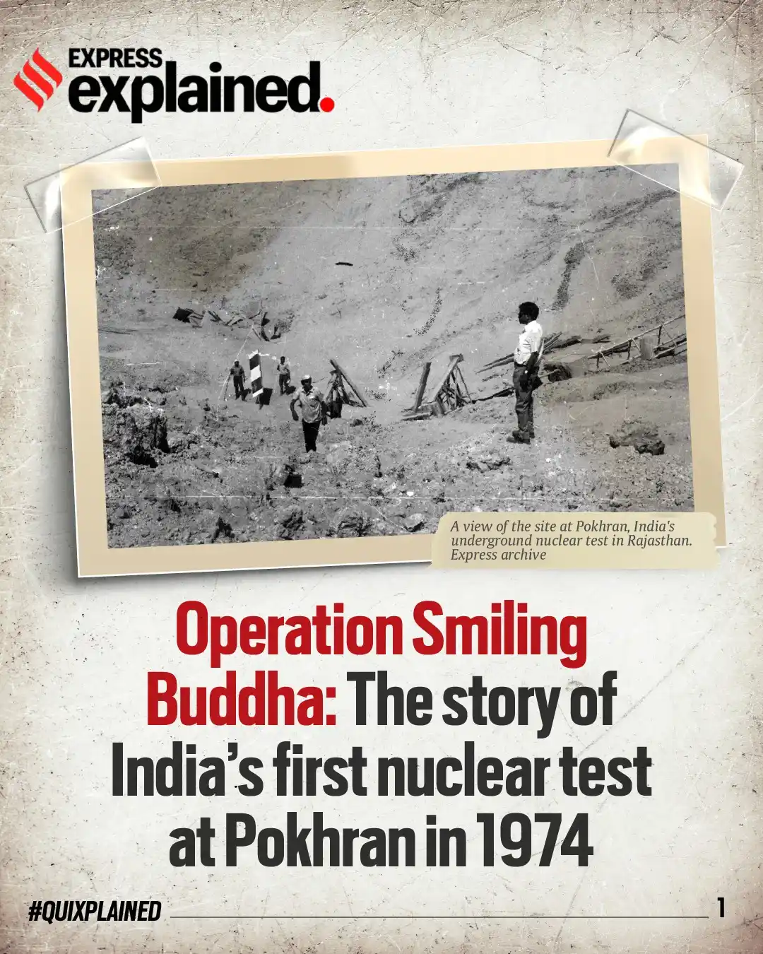 Image from The Indian Express: On May 18, 1974, <a class="text-blue-500 hover:underline cursor-pointe...
