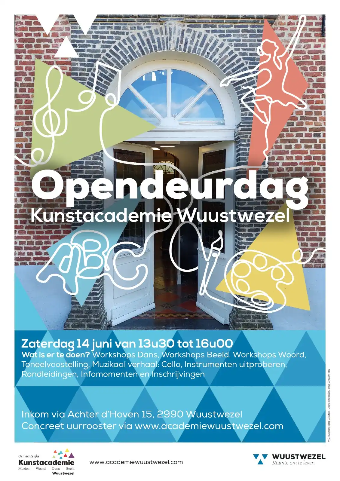 Image from Lokaal bestuur Wuustwezel: 🎶 Ontdek de Kunstacademie op zaterdag 14 juni 🎨 Tussen 13.30 en 16 ...