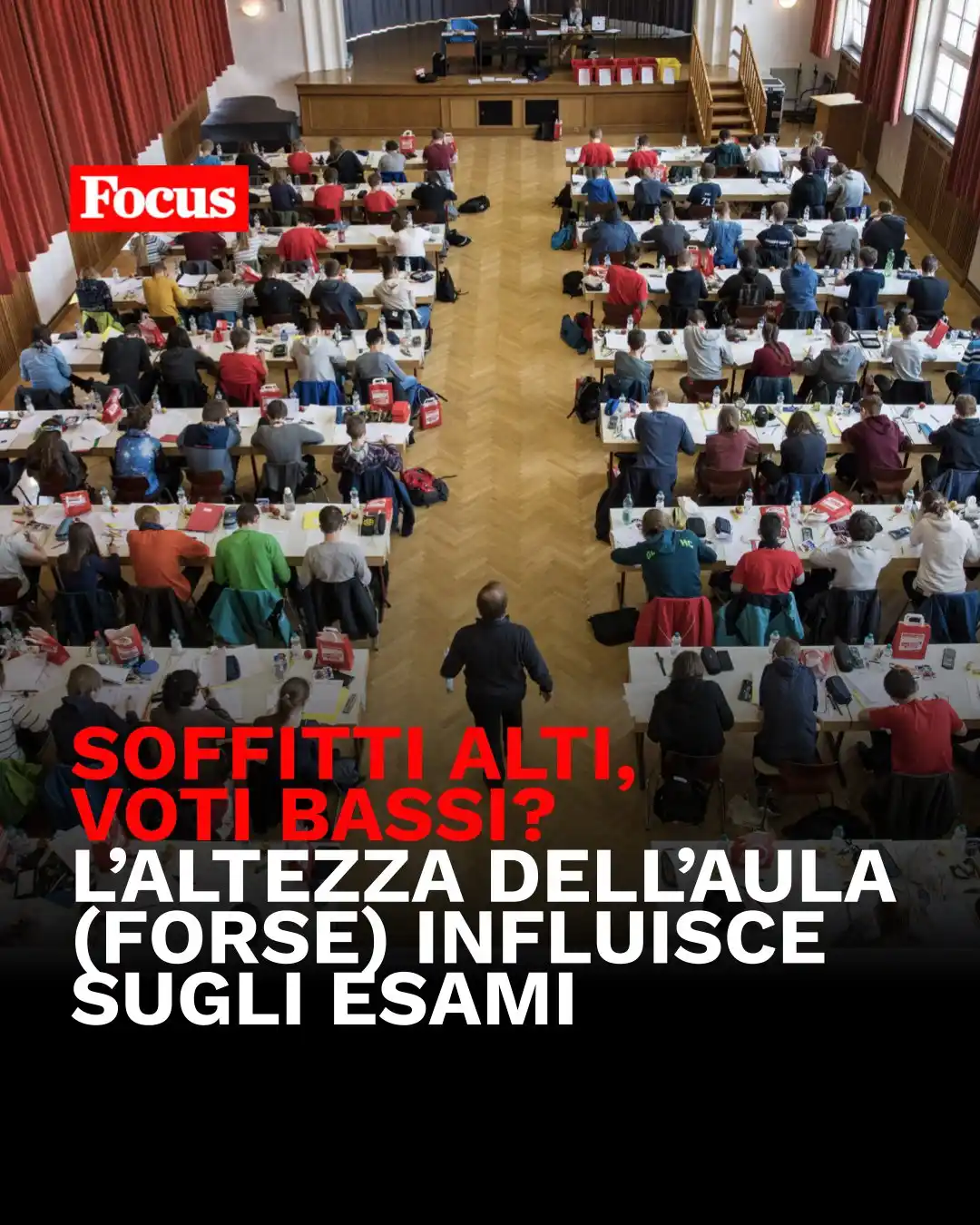 Image from Focus: 📝 Soffitti alti, voti bassi? Un nuovo studio australiano rivela che l...