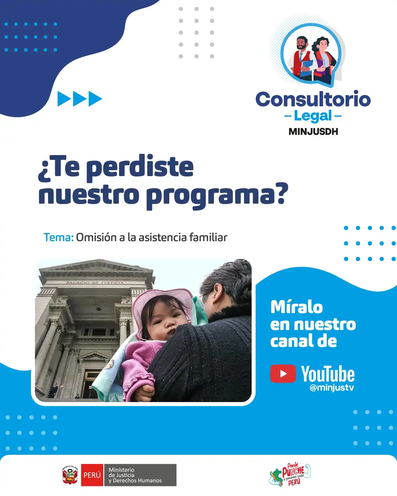 Image from Ministerio de Justicia y Derechos Humanos del Perú: *¿Te perdiste nuestro <a class="text-blue-500 hover:underline cursor-p...