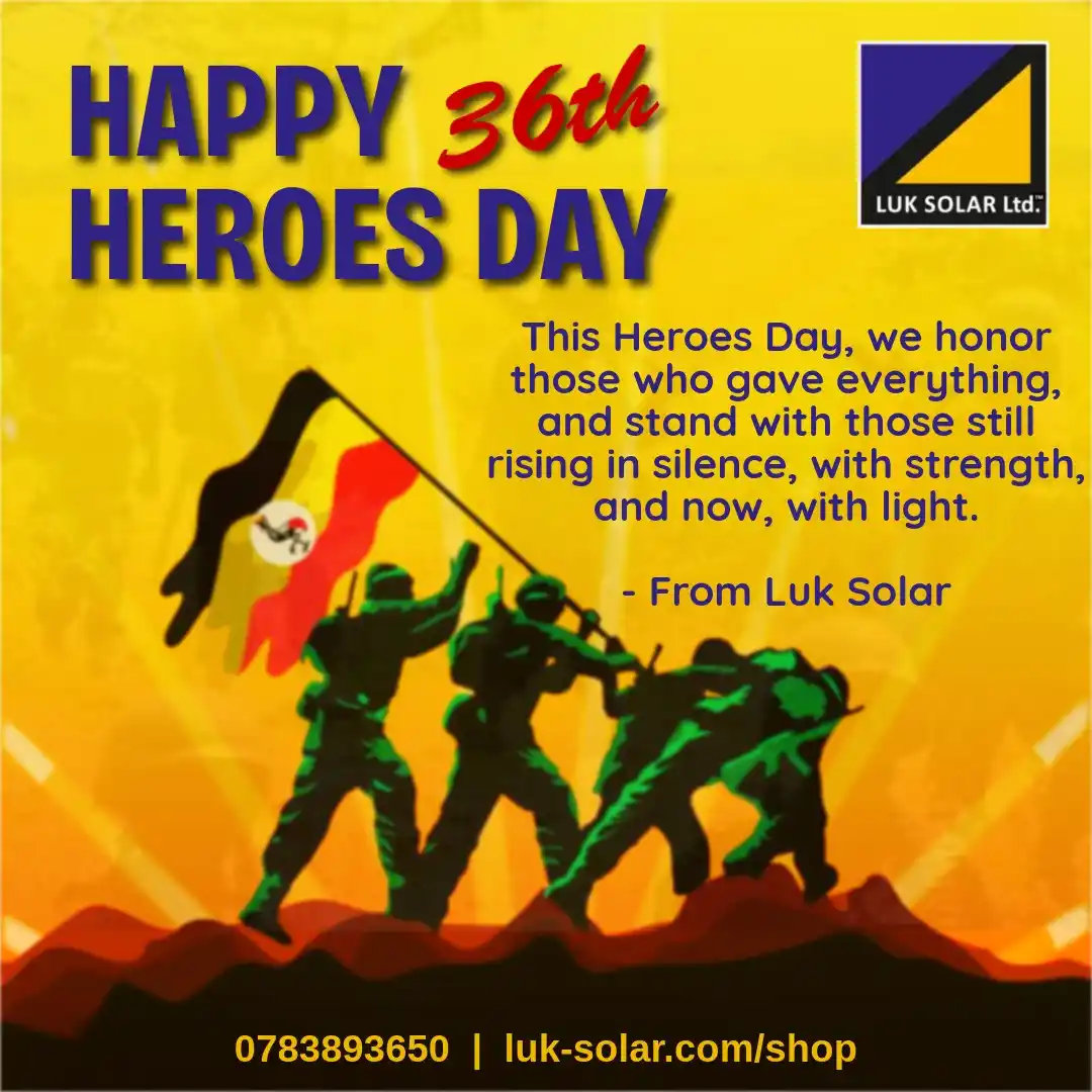 Image from LUK Solar : This Heroes Day, we honor those who gave everything, and stand with th...