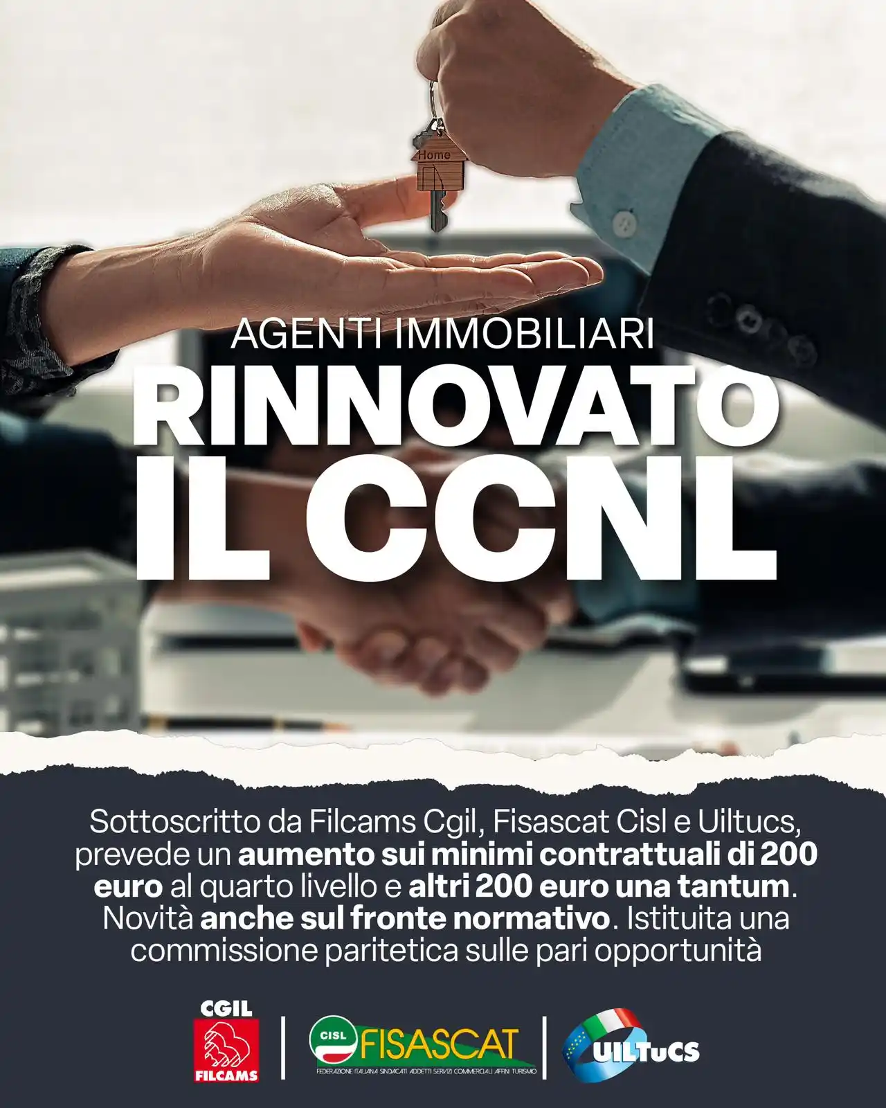 Image from Fisascat Cisl Nazionale - Diritti e Lavoro: 🔴🟢🔵 C’è intesa sul nuovo <a class="text-blue-500 hover:underline cu...