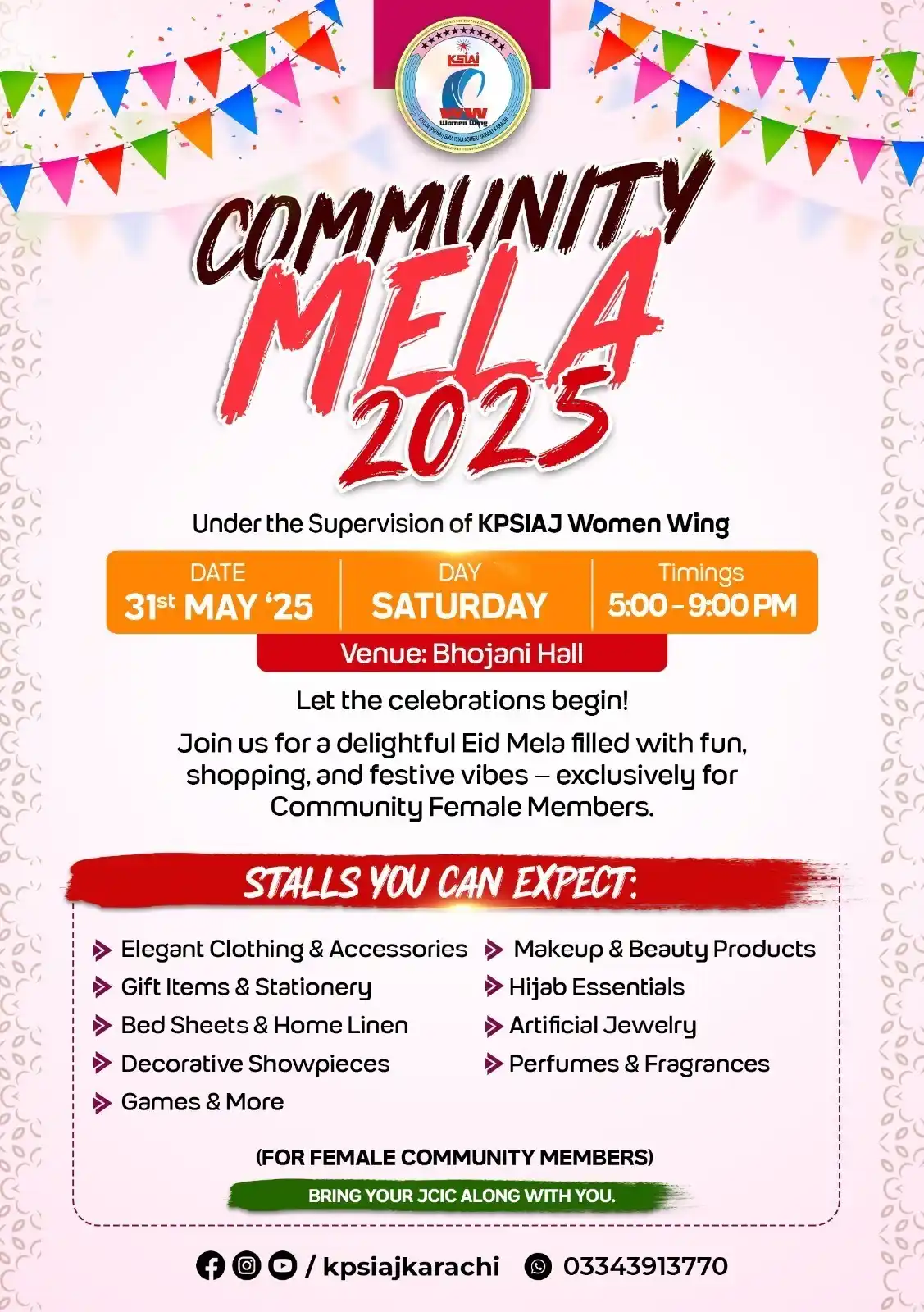 Image from KPSIAJ Updates & News: *🎉 Community Mela 2025 🎉* Organized under the supervision of _KPSIAJ...