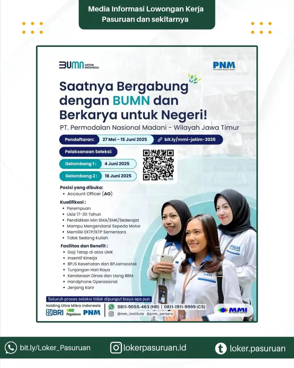 Image from Loker Pasuruan: HALLO MILLENIAL PEOPLE! Pengen kerja dengan jenjang karir yang jelas? ...