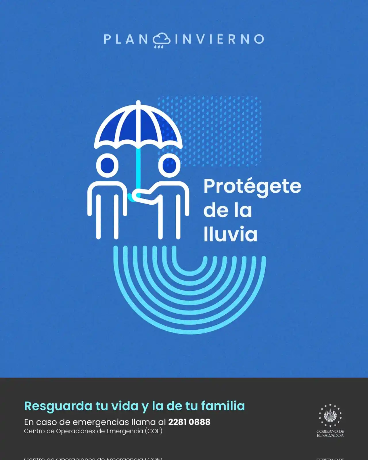 Image from Ministerio de Gobernación: ℹ️ Si sales de tu vivienda en esta época de lluvias, no olvides llevar...