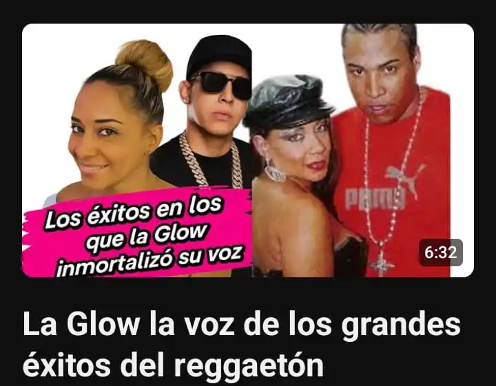Image from La Patana Music: La Glow la voz de los grandes éxitos del reggaetón https://youtu.be/7o...