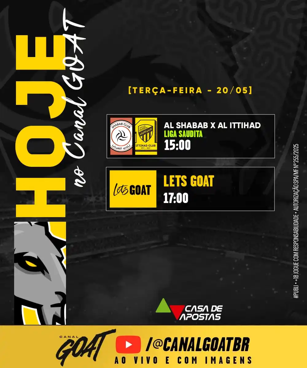 Image from Canal GOAT: O campeão Ittihad em campo pela Liga Saudita! E o <a class="text-blue-...