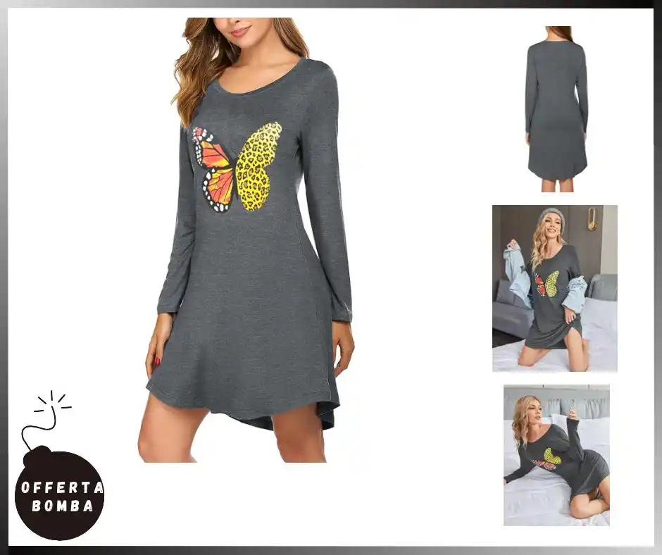 Image from Le Offerte di Joy: ‼️ 𝗢𝗖𝗖𝗛𝗜𝗢 𝗔𝗟 𝗣𝗥𝗘𝗭𝗭𝗢 ‼️  🟢 *Hotouch Camicia da Notte a M...