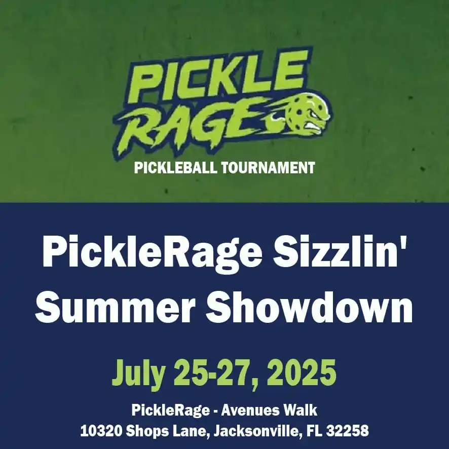 Image from Florida Pickleball Tournaments: ➡️ "PickleRage Sizzlin' Summer Showdown" Pickleball tournament in Jack...