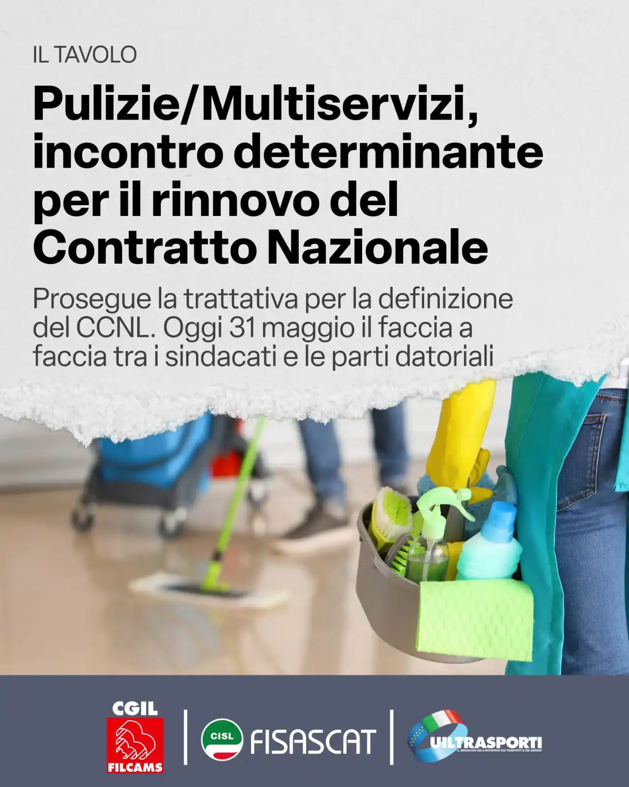 Image from Fisascat Cisl Nazionale - Diritti e Lavoro: 🔴🟢🔵 Prosegue oggi 31 maggio la trattativa per il rinnovo del <a cla...